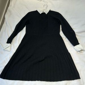 black tori burch collared dress